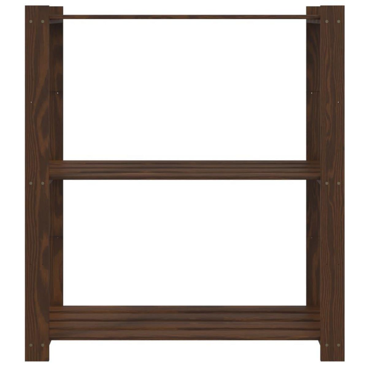 VIDAXL Support de rangement a 3 niveaux marron 80x38x90 cm bois de pin