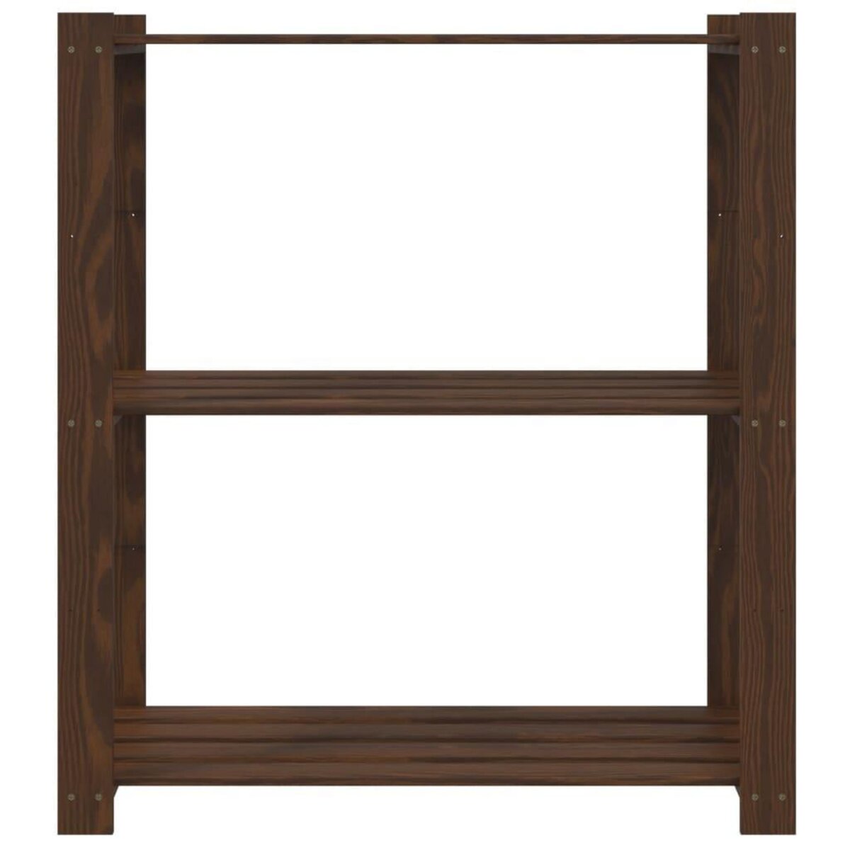 VIDAXL Support de rangement a 3 niveaux marron 80x38x90 cm bois de pin