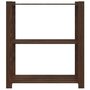 Voir la diapositive 3 : VIDAXL Support de rangement a 3 niveaux marron 80x38x90 cm bois de pin