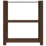 Voir la diapositive 3 : VIDAXL Support de rangement a 3 niveaux marron 80x38x90 cm bois de pin