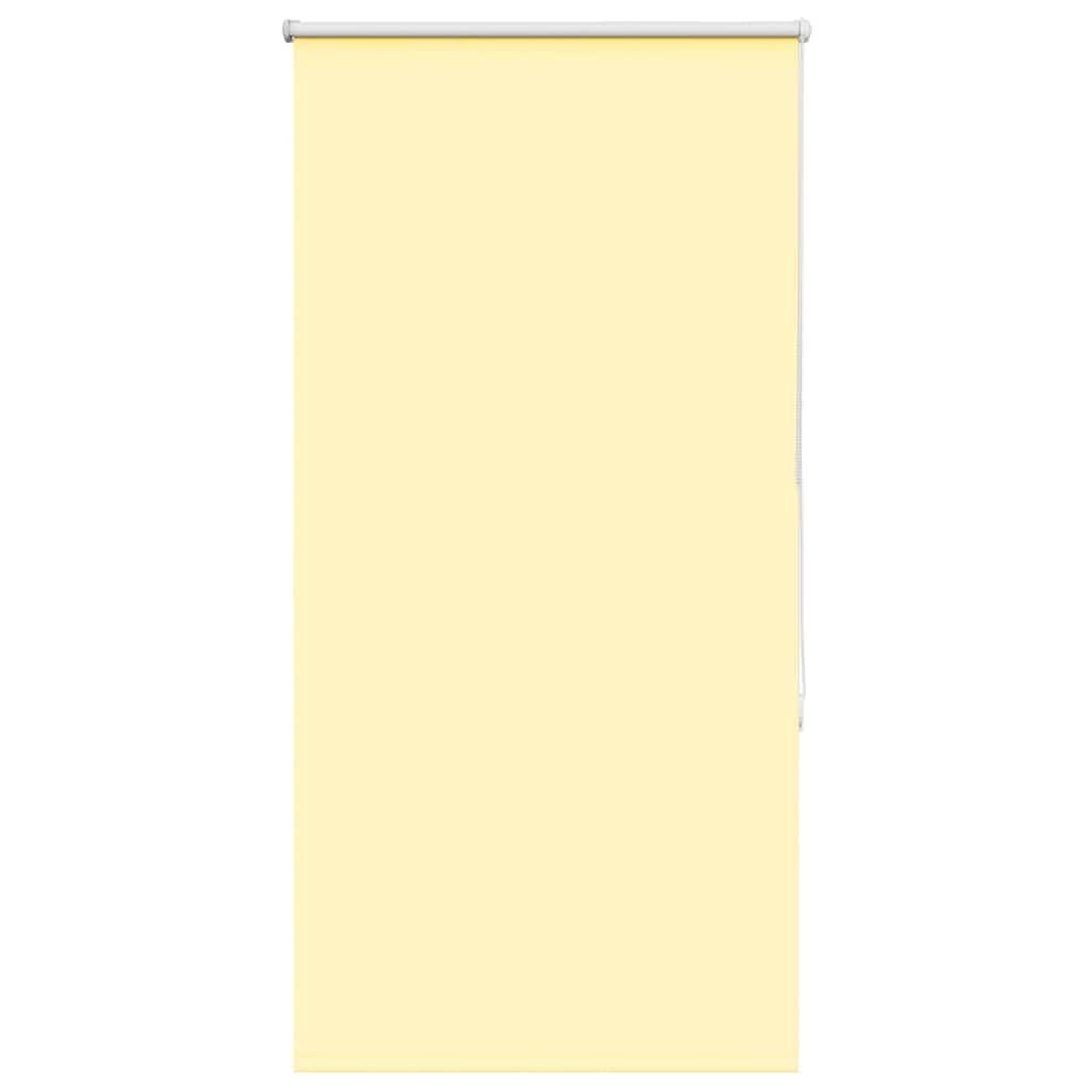 VIDAXL Store enrouleur occultant jaune largeur du tissu 80,7 cm