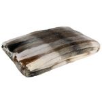 Paris Prix Plaid Déco  Quadrillé  136x190cm Marron & Gris