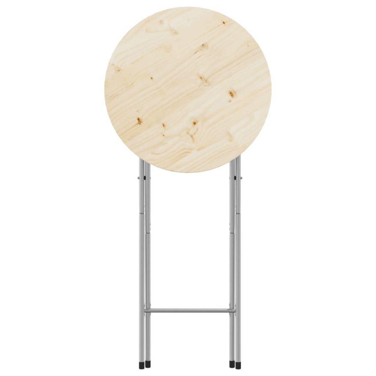 VIDAXL Pieds de table de bar pliables Argente 45x53x108 cm