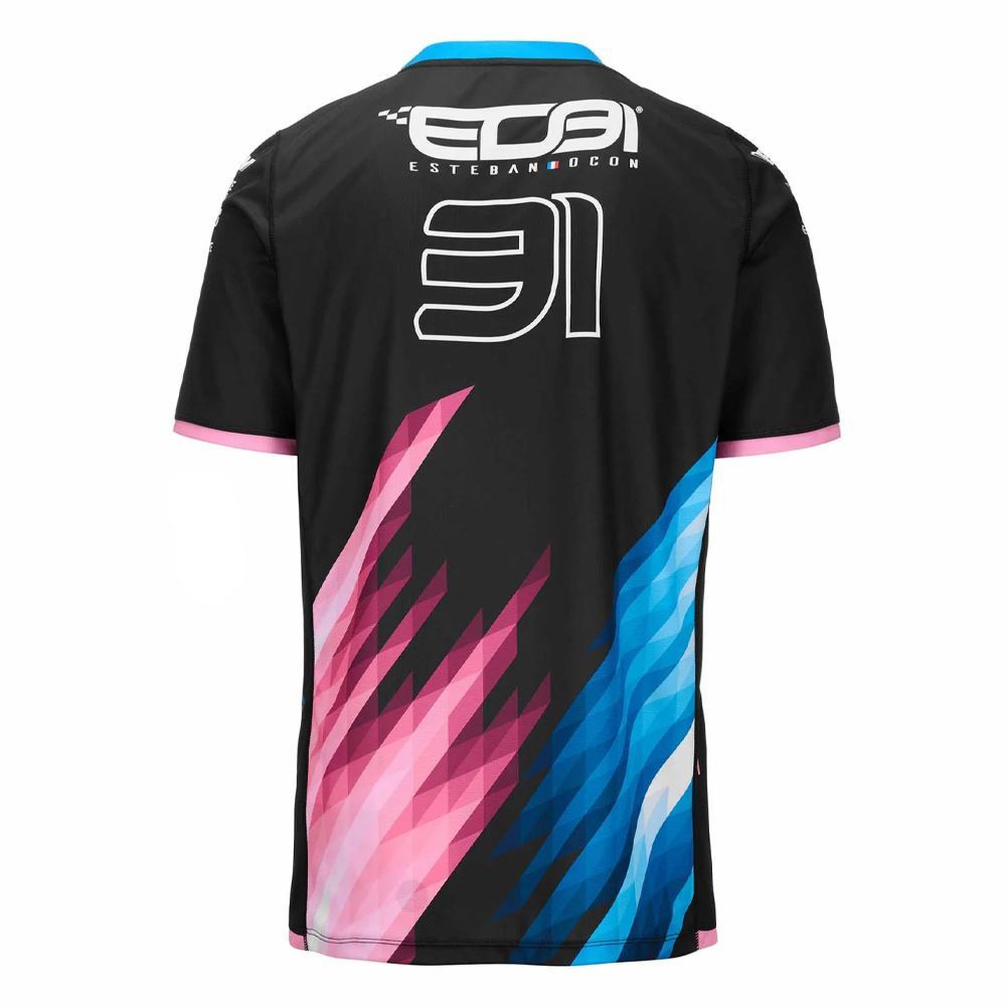 Voir la diapositive 2 : KAPPA Maillot Noir/Rose/Turquoise Garçon Kappa Kombat