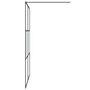 Voir la diapositive 4 : VIDAXL Paroi de douche Noir 140x195 cm Verre ESG demi-depoli