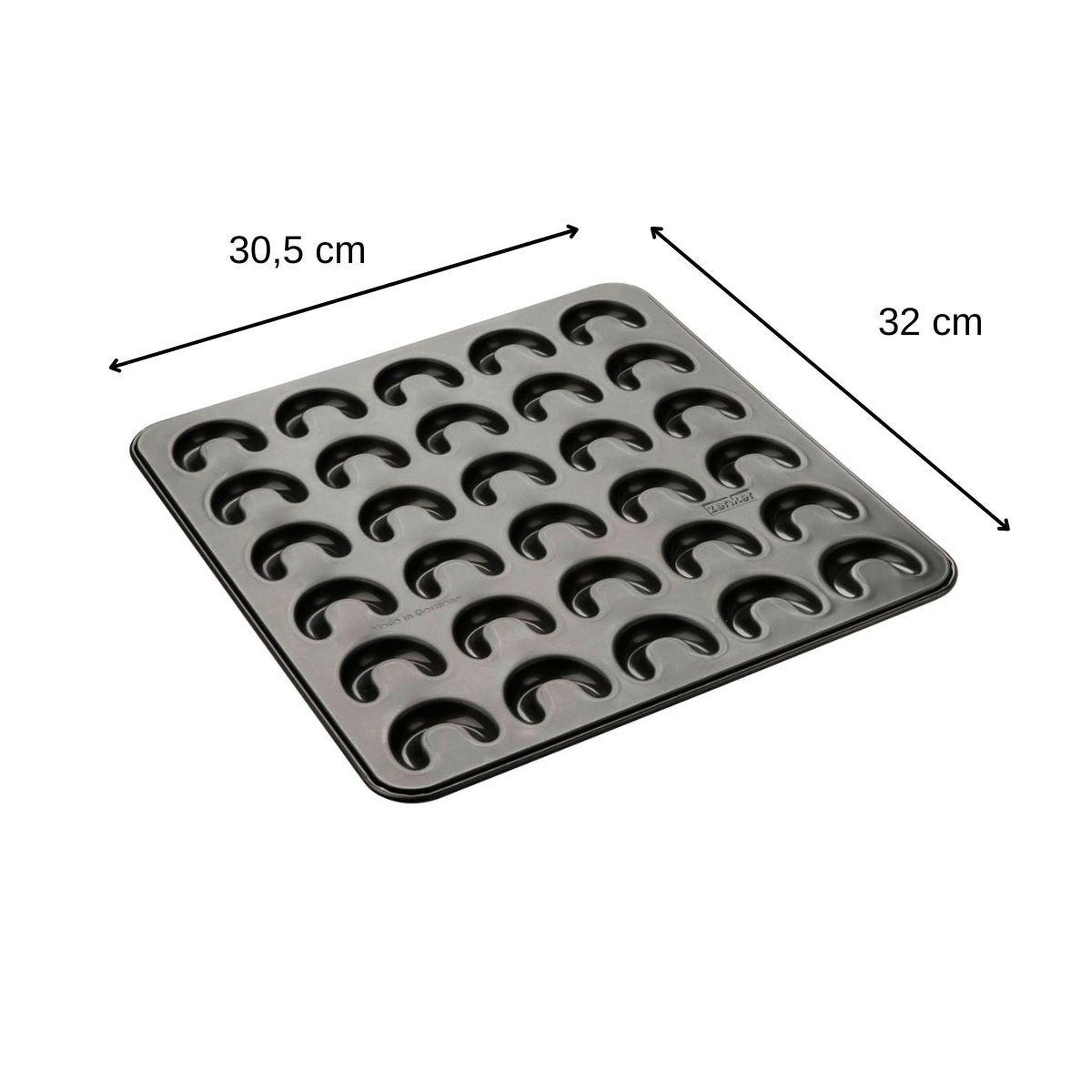 Voir la diapositive 3 : ZENKER Plaque pour 30 croissants à la vanille 31 x 32 cm zenker special creative