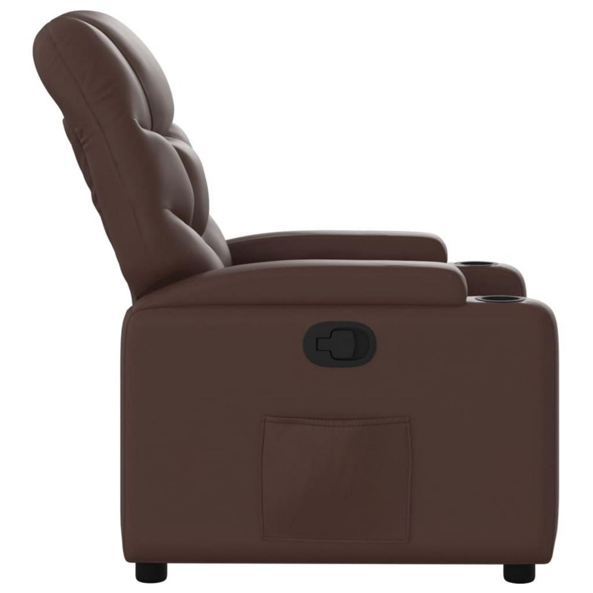 VIDAXL Fauteuil inclinable Marron Similicuir