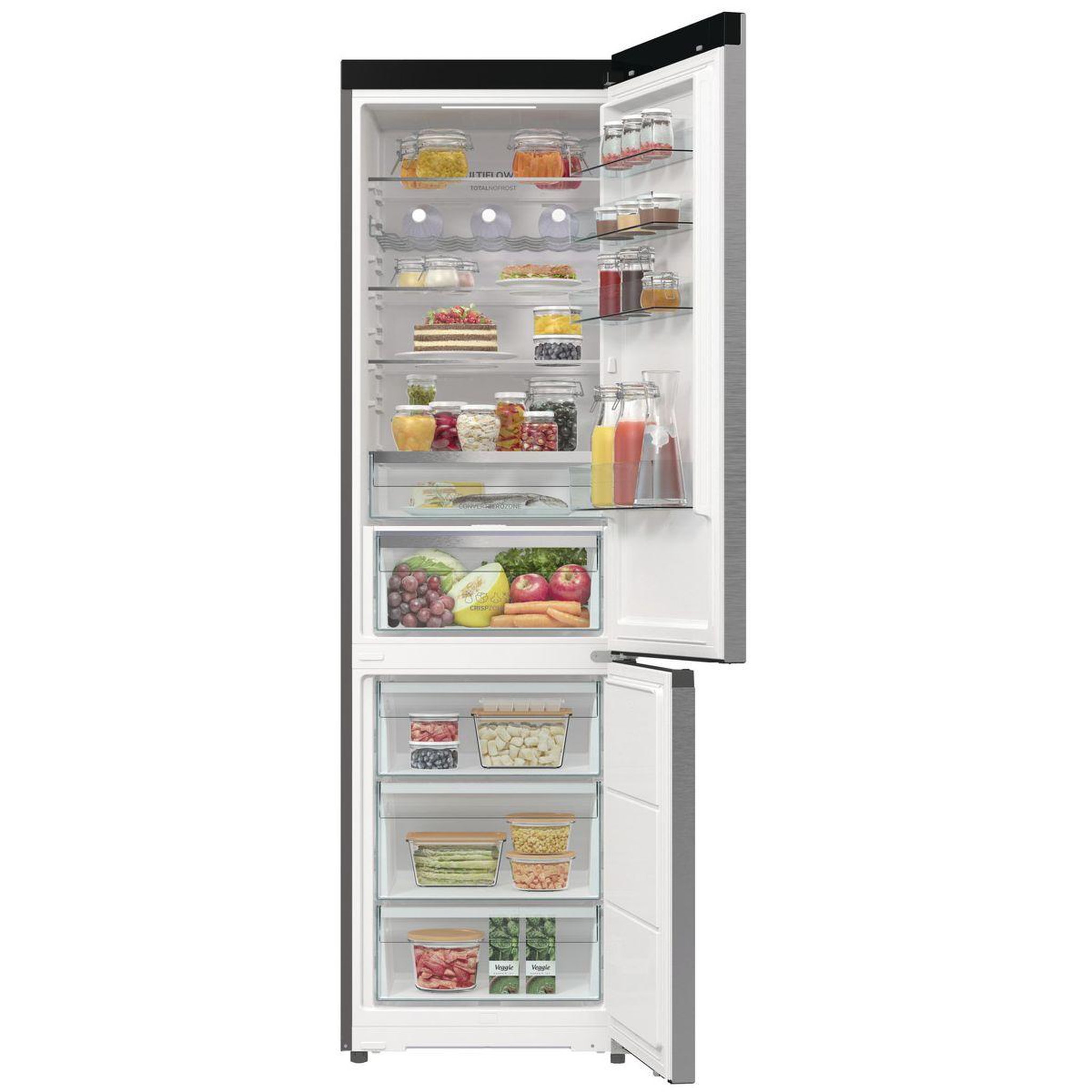 Voir la diapositive 2 : GORENJE Réfrigérateur combiné nrb620c61x4wfe