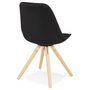 Voir la diapositive 4 : Paris Prix Chaise Scandinave  Lademo  82cm Noir & Naturel