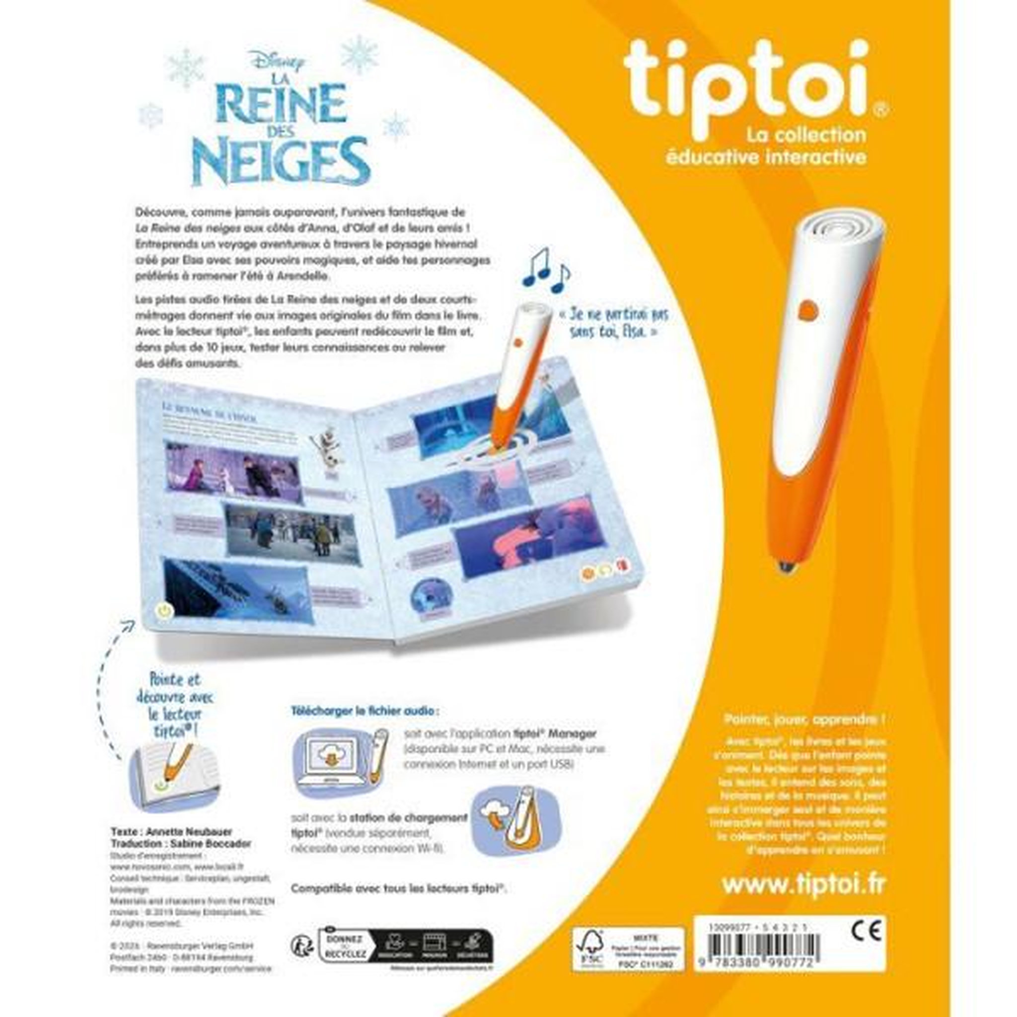 Voir la diapositive 2 : RAVENSBURGER Ravensburger - tiptoi - Livre interactif - La Reine des neiges - Jeu éducatif électronique, sans écran - des 4 ans - 13099077
