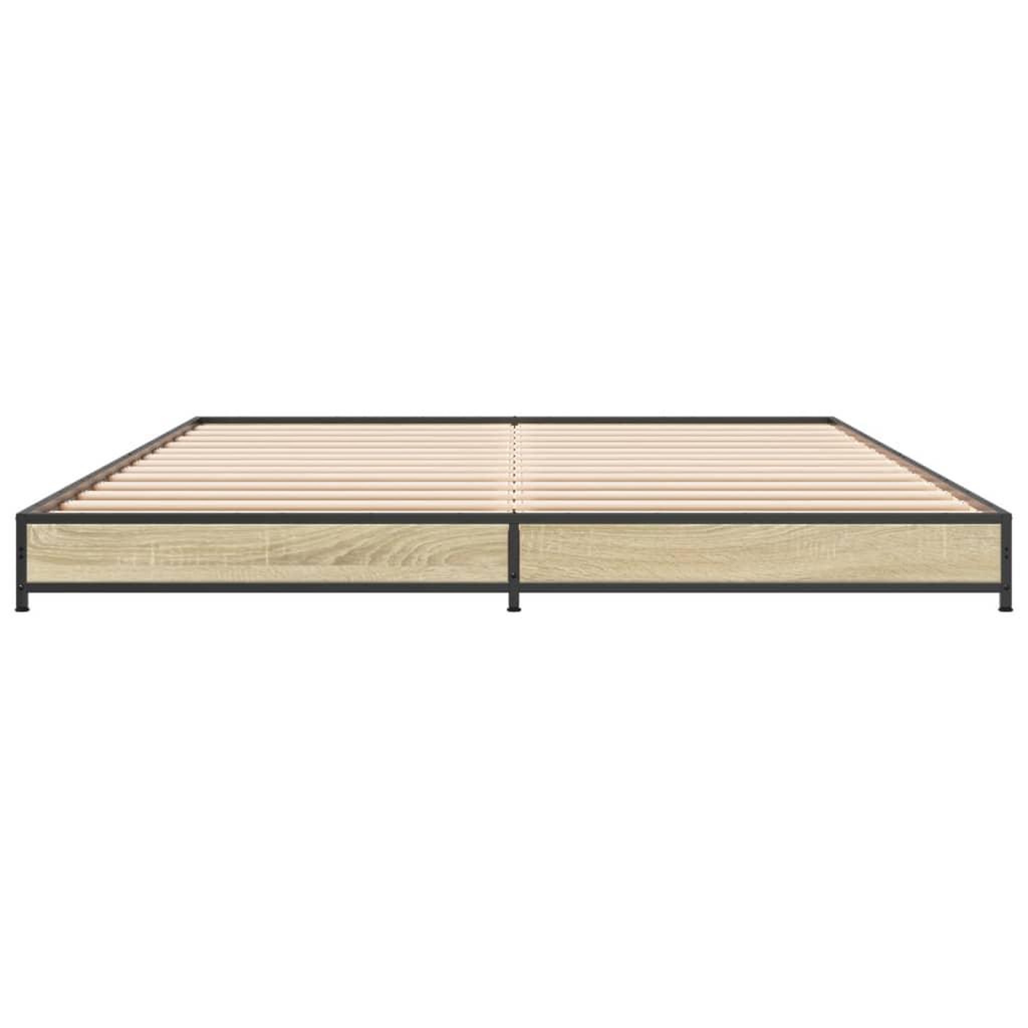 Voir la diapositive 4 : VIDAXL Cadre de lit sans matelas chene sonoma 120x200 cm