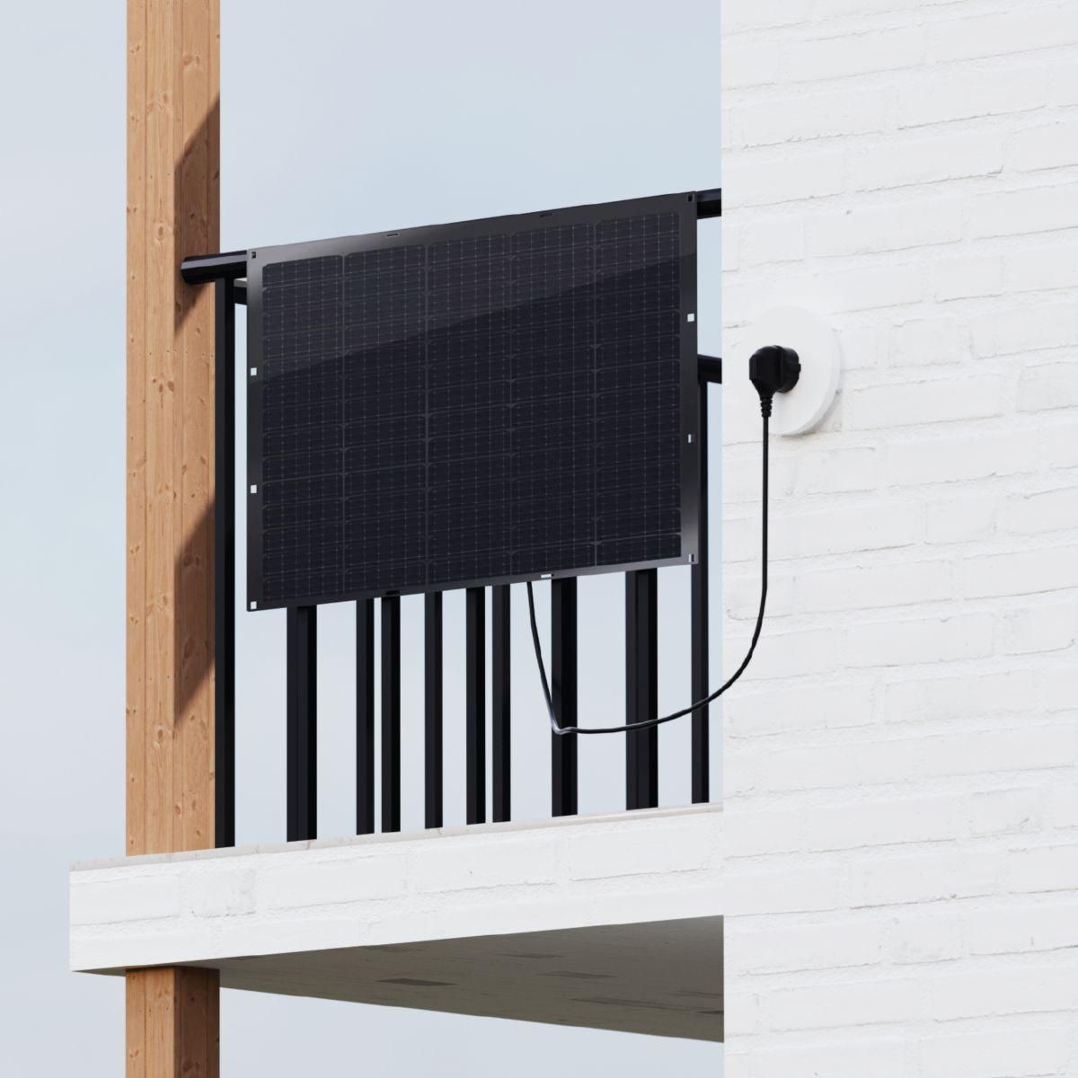 LOGICOM ENERGY Panneau solaire Kit 2x200W flexi+Micro-Ond.400W+support