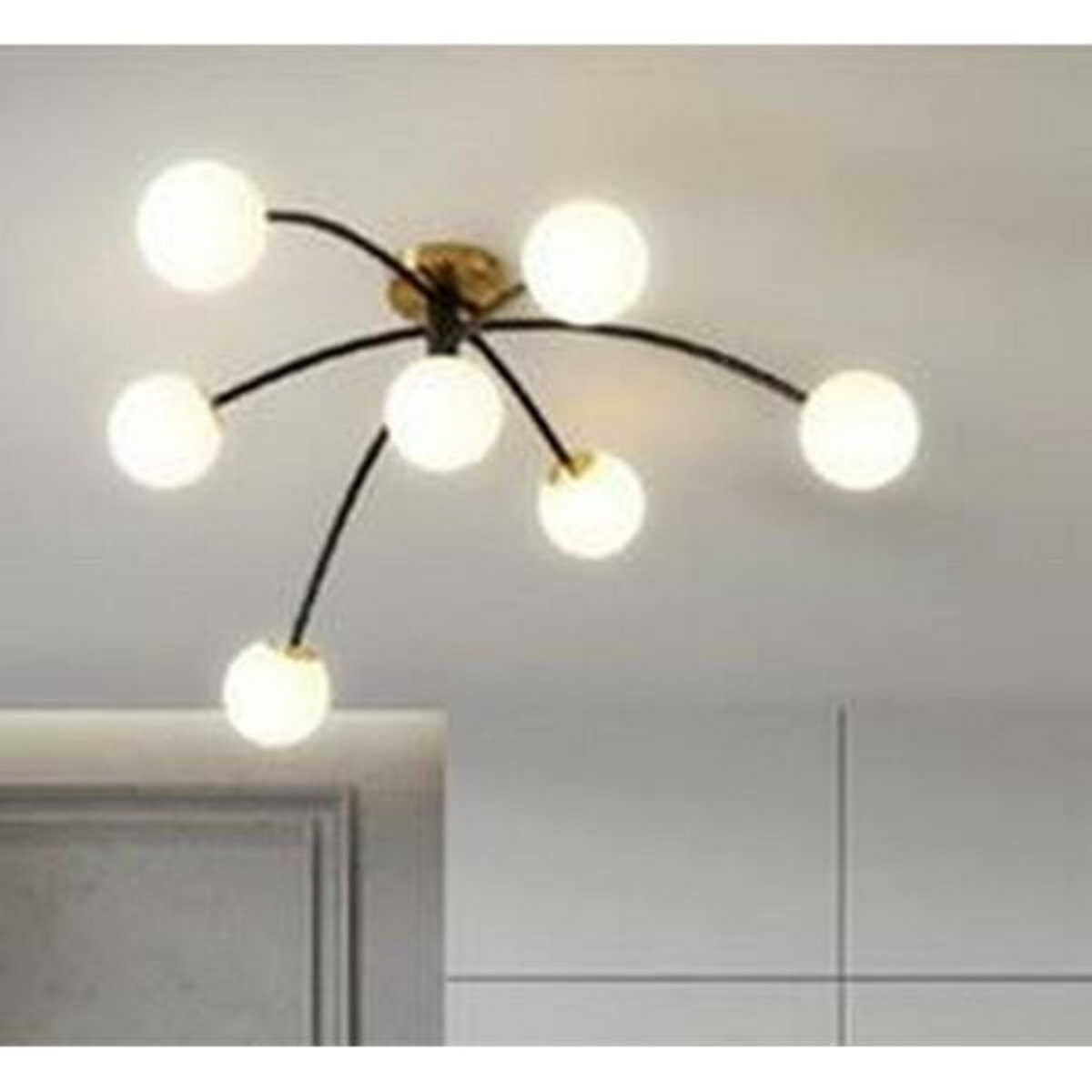 MARKET24 Suspension DKD Home Decor Verre Métal (78 x 78 x 35 cm)