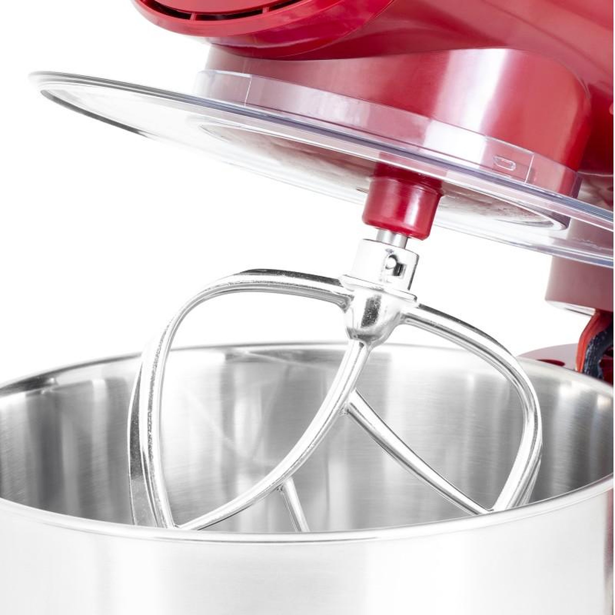 Voir la diapositive 6 : KITCHENCOOK Kitchencook - robot pâtissier ak80_red_v2 - 1000 w 5 l - kit pâtisserie