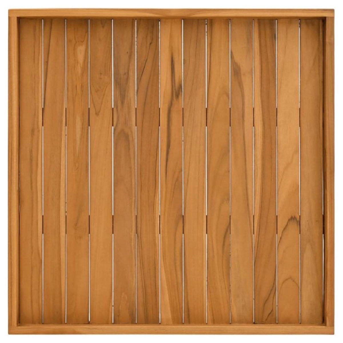 VIDAXL Plateau de service 70x70 cm Bois de teck massif