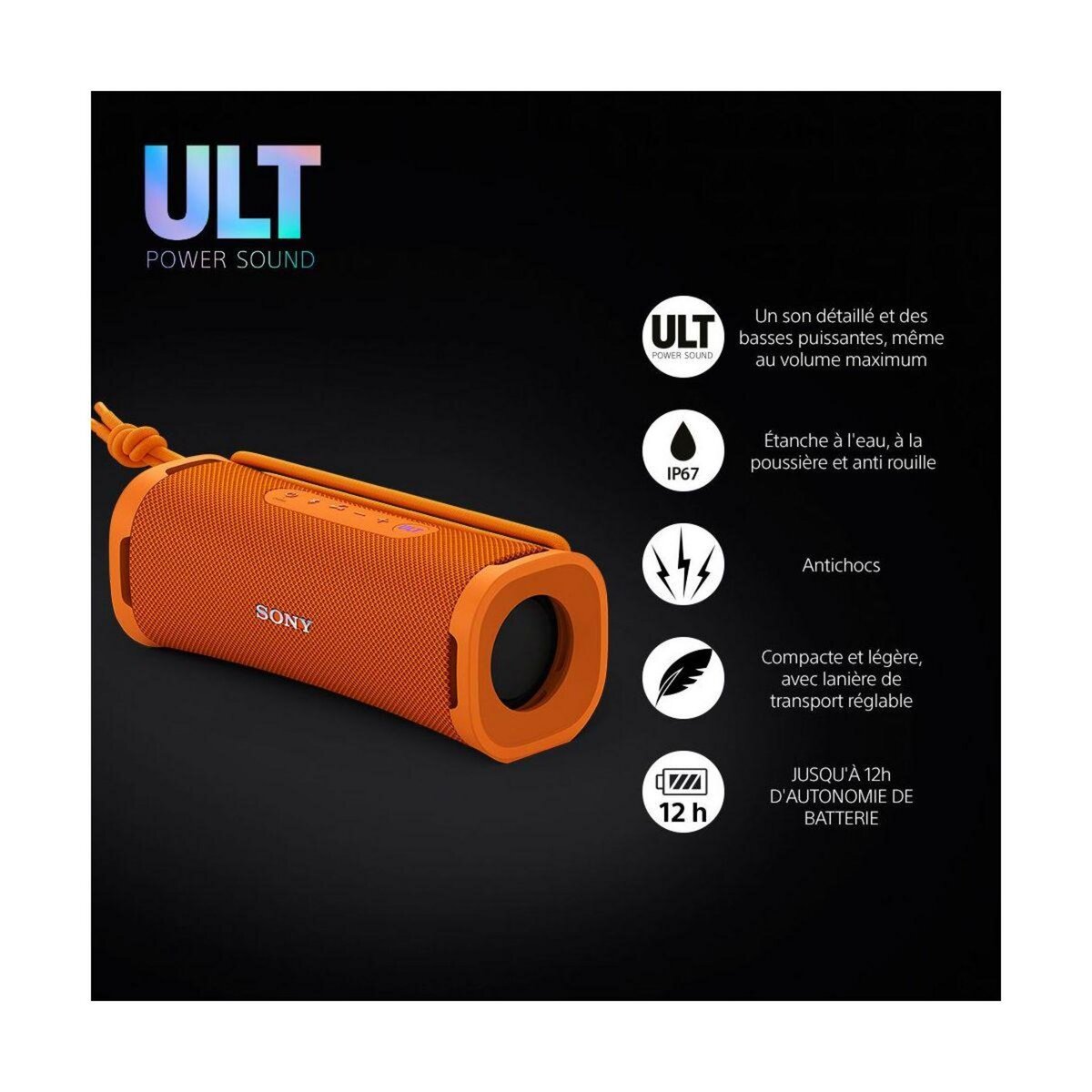 SONY Enceinte portable ULT FIELD 1 Orange