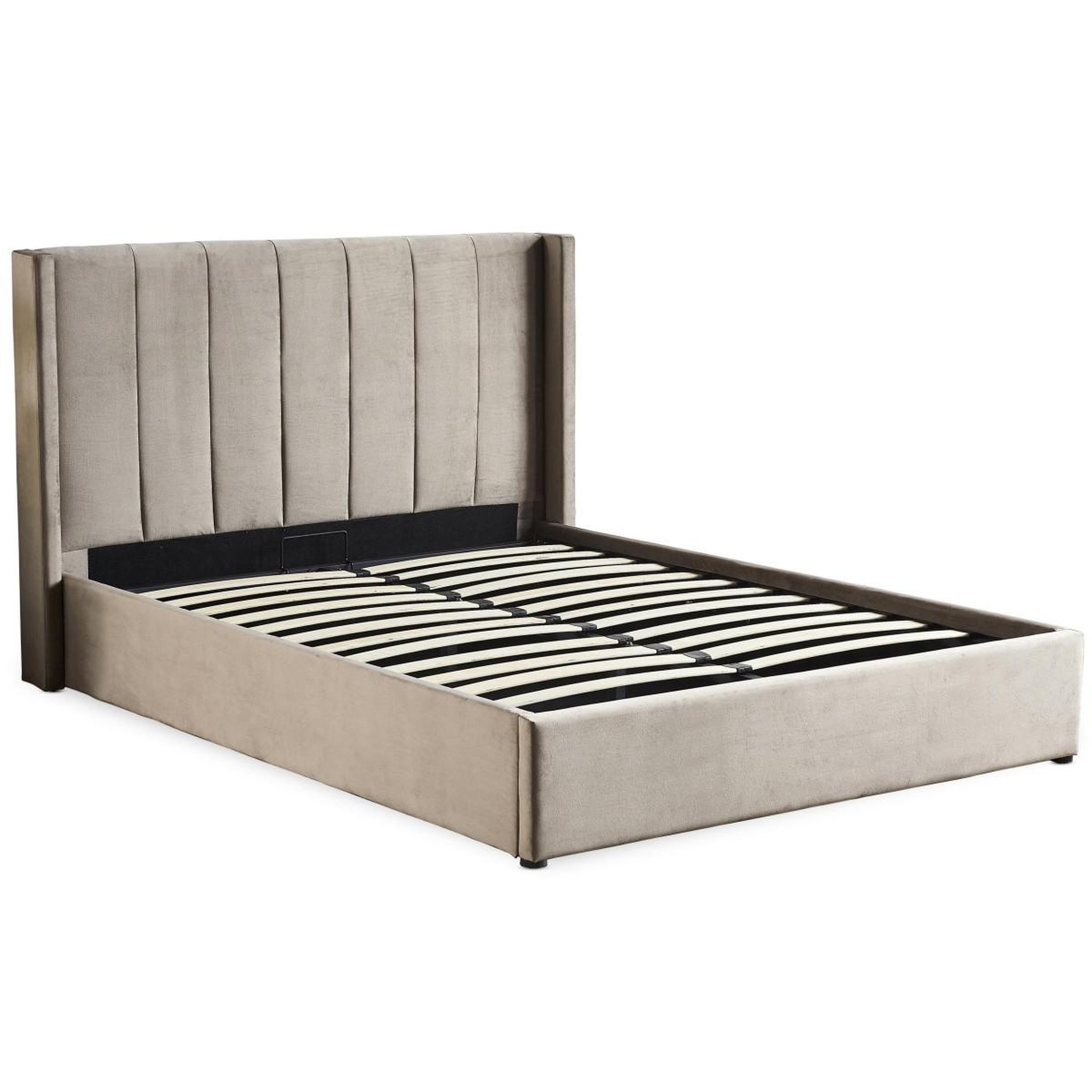 Paris Prix Lit adulte sommier relevable  fady  140x190cm taupe