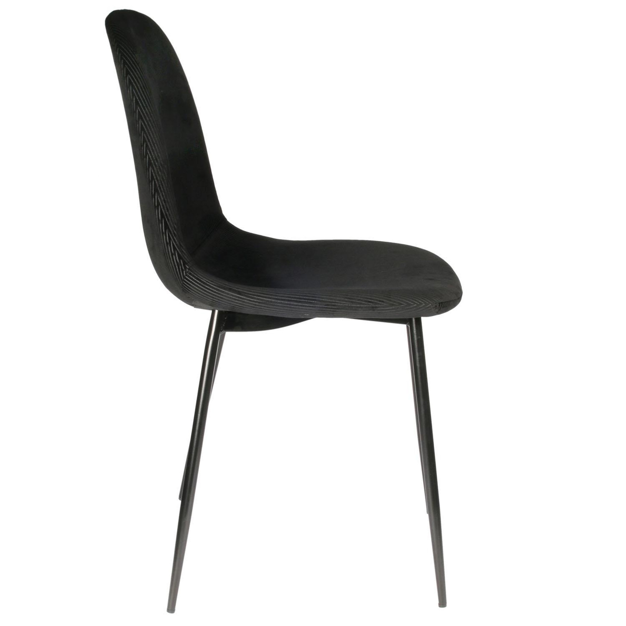 Voir la diapositive 3 : TOILINUX 2 Chaises design velours Giulia