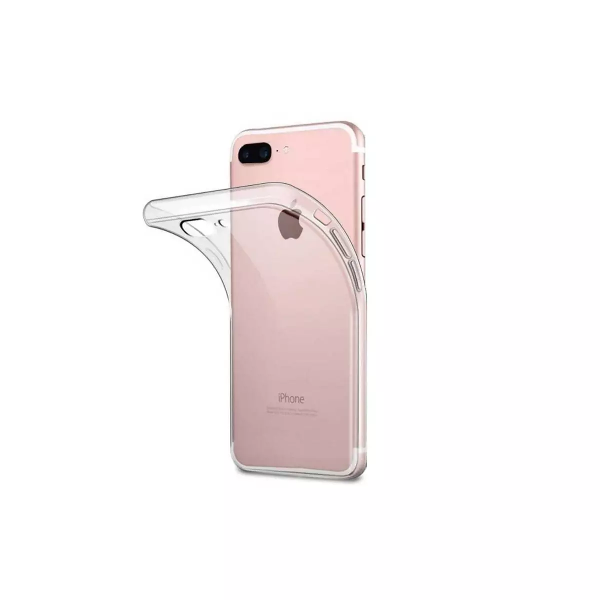 amahousse Coque iPhone 7 Plus ou 8 Plus souple transparente ultra-fine