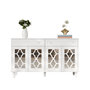 Voir la diapositive 1 : MERAX Buffet 4 porte(s) 2 tiroir(s) - 140 cm blanc mdf
