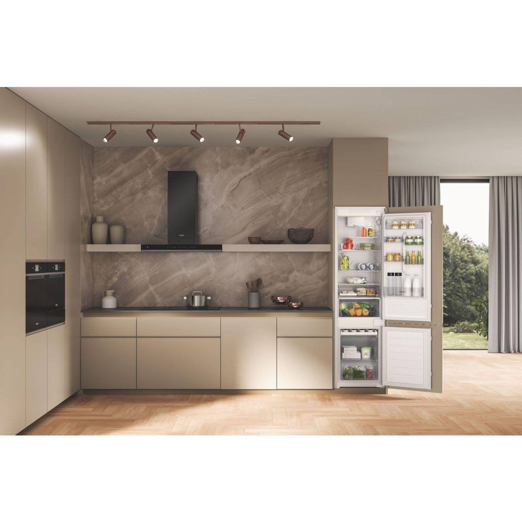 Voir la diapositive 4 : Whirlpool Réfrigérateur combiné encastrable whc20d021b2 6ème sens 193cm