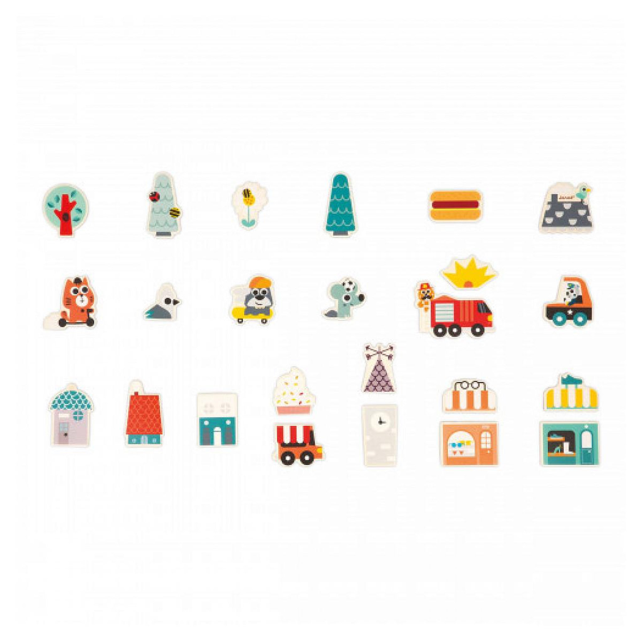 Voir la diapositive 4 : Juratoys-Janod Magnets Ville 24 pieces