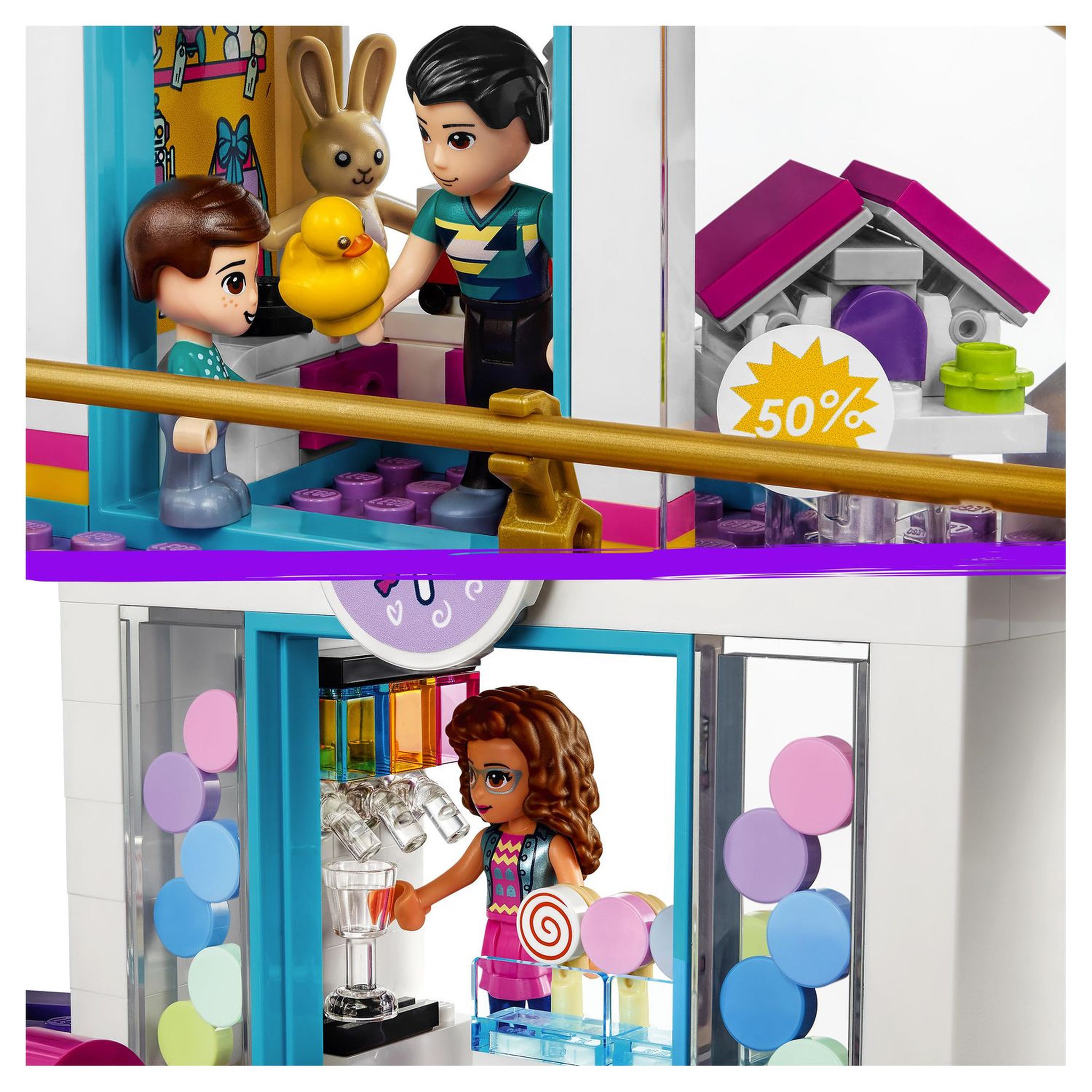 Voir la diapositive 6 : LEGO Friends 41450 - Le centre commercial de Heartlake City