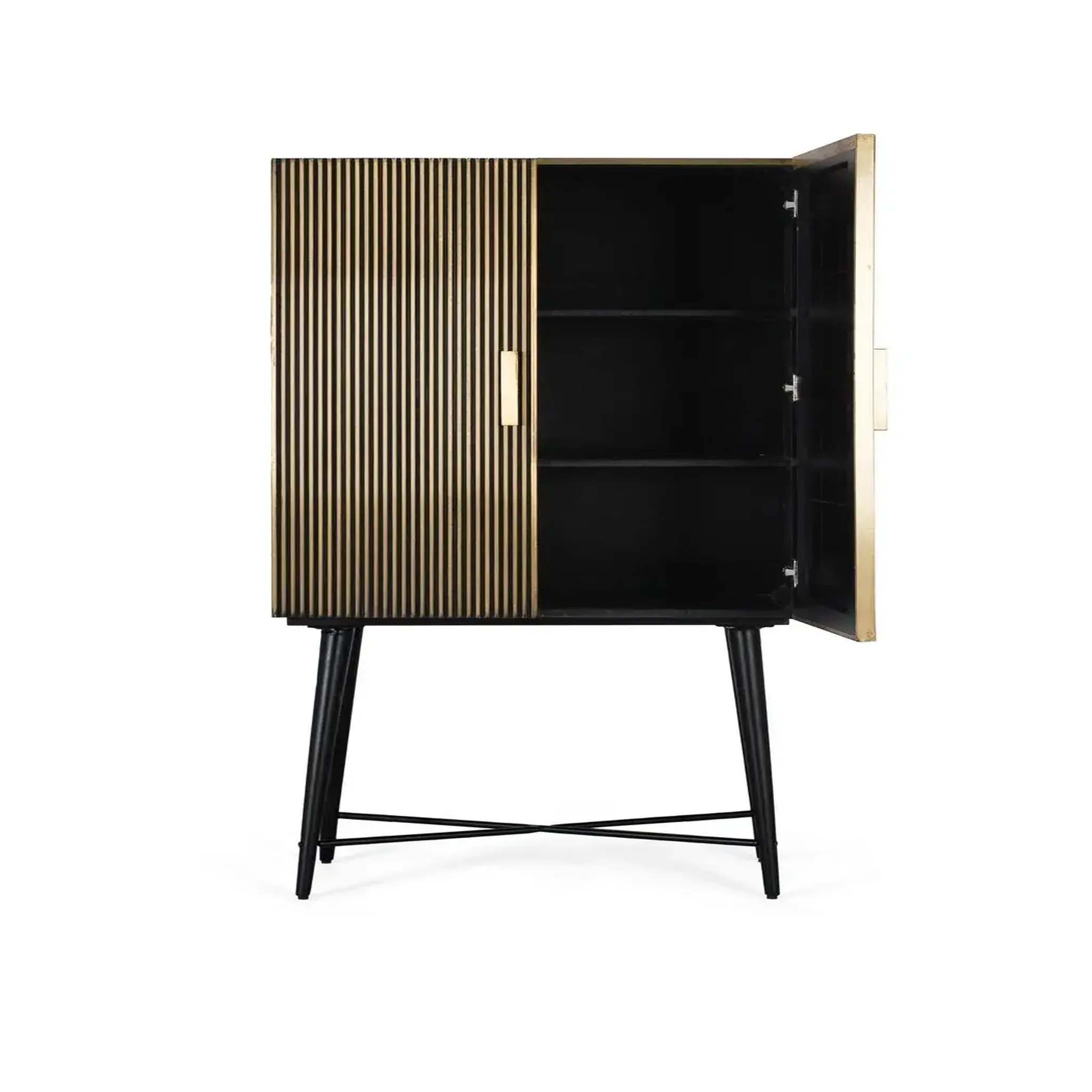 Voir la diapositive 3 : GINER Y COLOMER SL Vaisselier en bois de manguier 85 cm style classique moderne