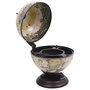 Voir la diapositive 1 : VIDAXL Support de vin globe de dessus de table Bois d'eucalyptus Blanc