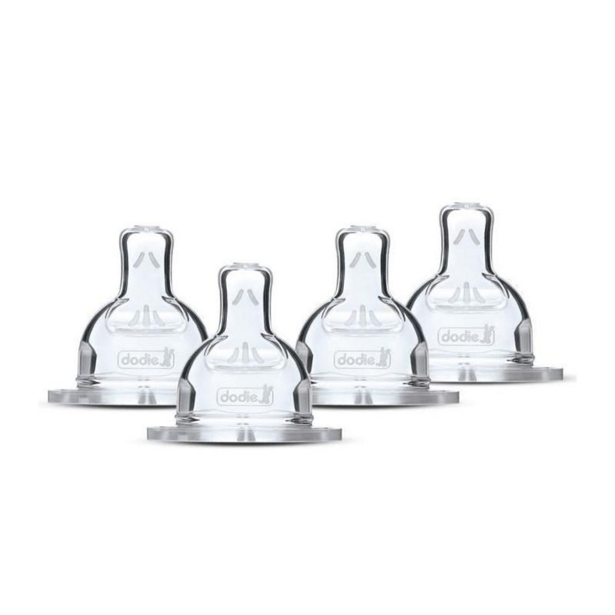 DODIE Lot de 4 tétines plates DODIE Sensation - Débit 4
