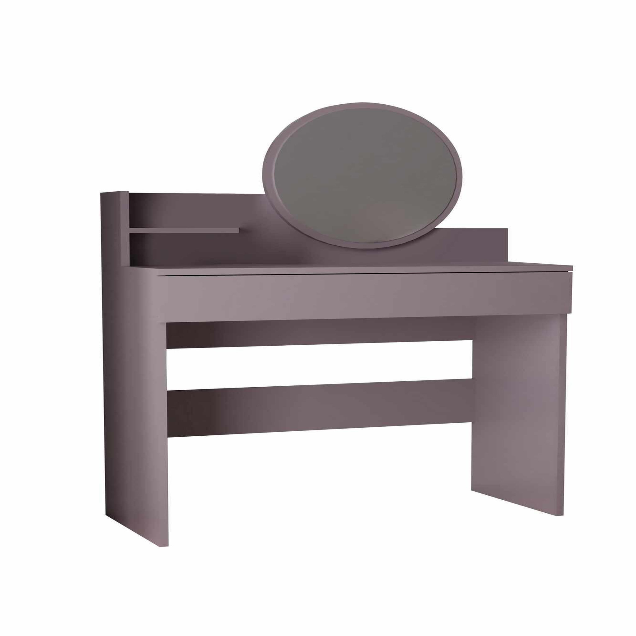 Habitat et Jardin Coiffeuse avec miroir en bois  harmony mini round  - 90 x 40 x 133 cm - violet