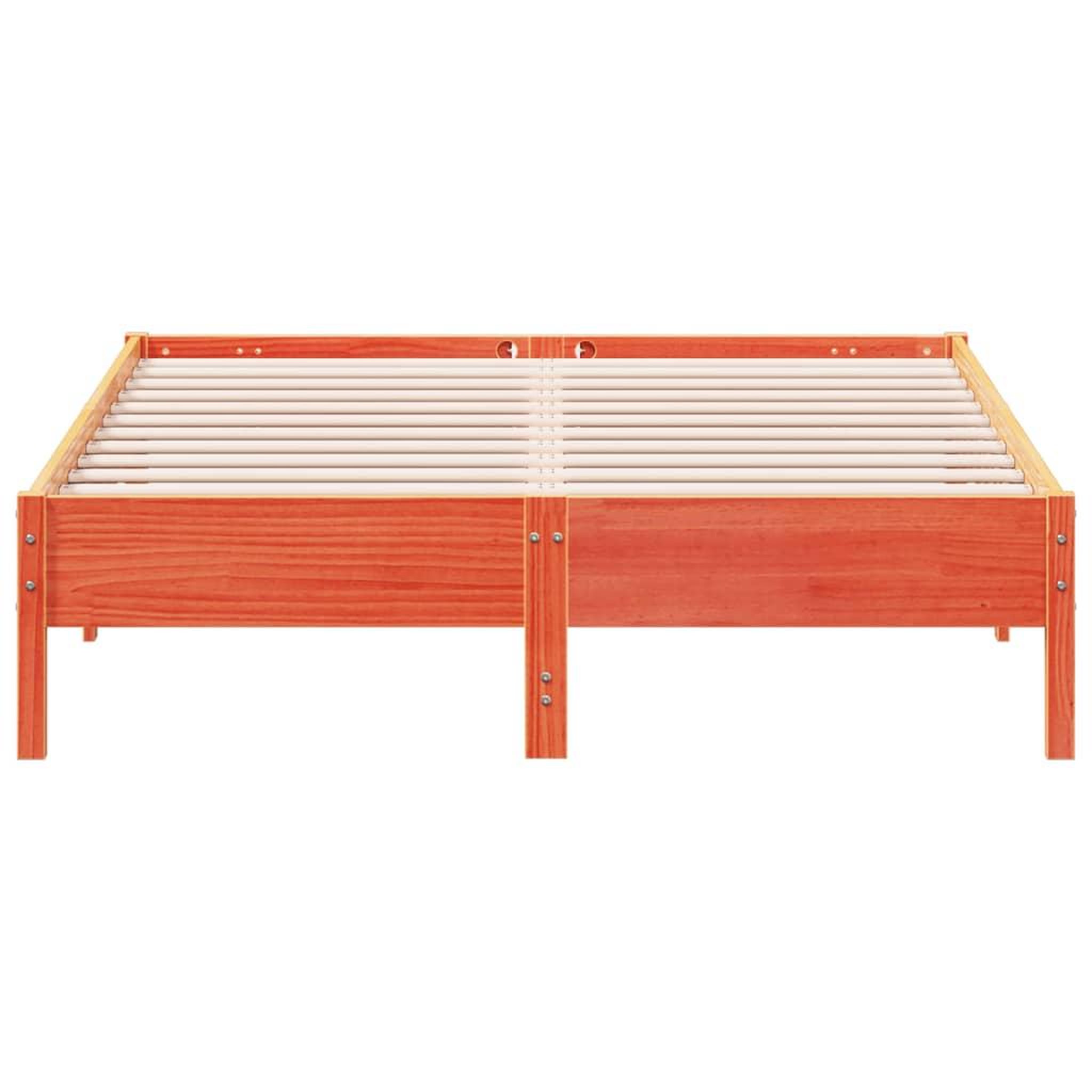 Voir la diapositive 4 : VIDAXL Cadre de lit sans matelas cire marron 120x200cm bois pin massif