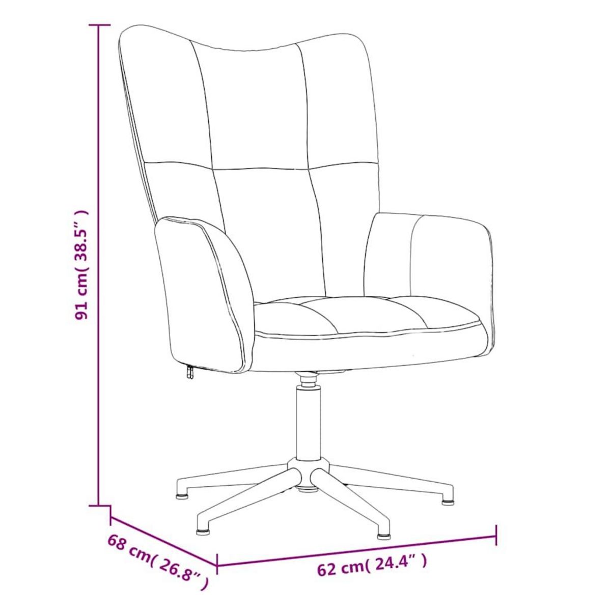 VIDAXL Chaise de relaxation Gris clair Velours