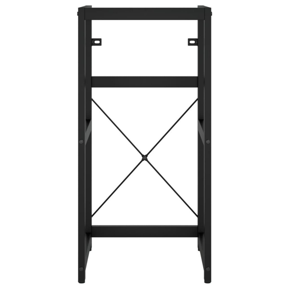 VIDAXL Cadre de lavabo de salle de bain Noir 40x38x83 cm Fer