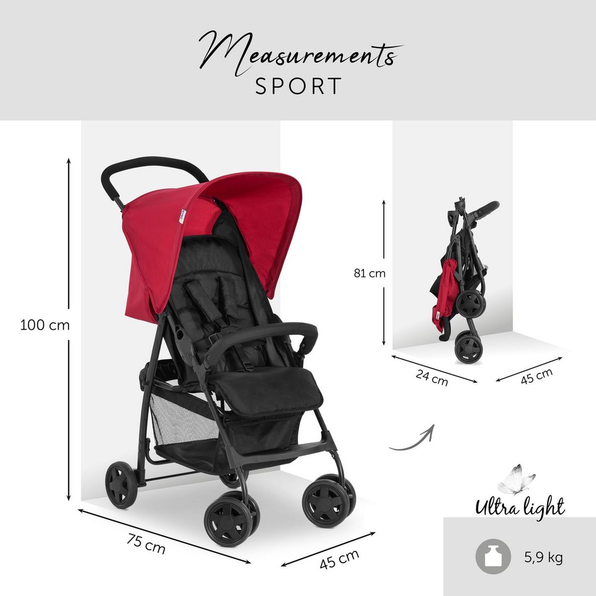 HAUCK Poussette de voyage Sport