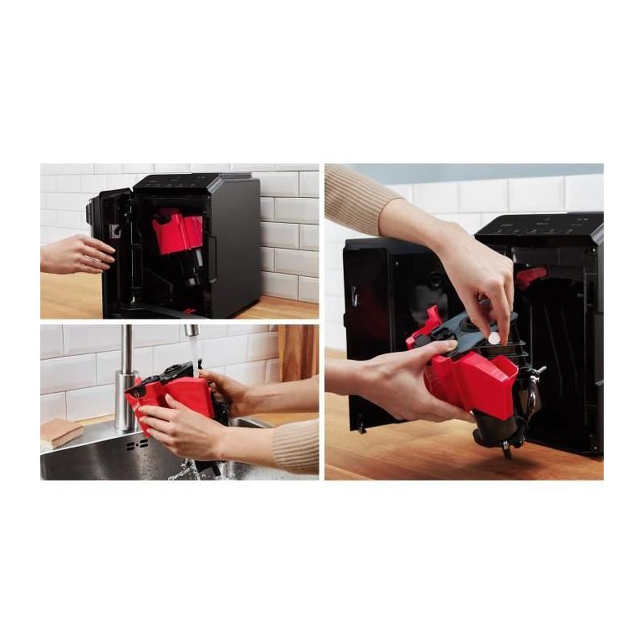 Voir la diapositive 6 : BOSCH Machine a café broyeur expresso - BOSCH - TIE20119 Serie 2 - 1300 W - 250 g de grains - 1,4 L - Noir