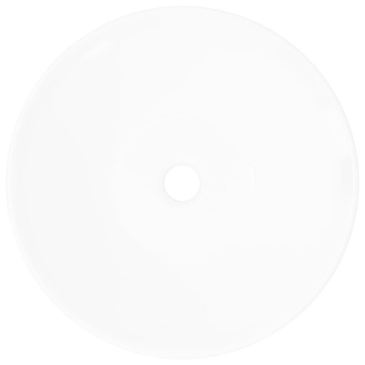 VIDAXL Lavabo de salle de bain en porcelaine Blanc