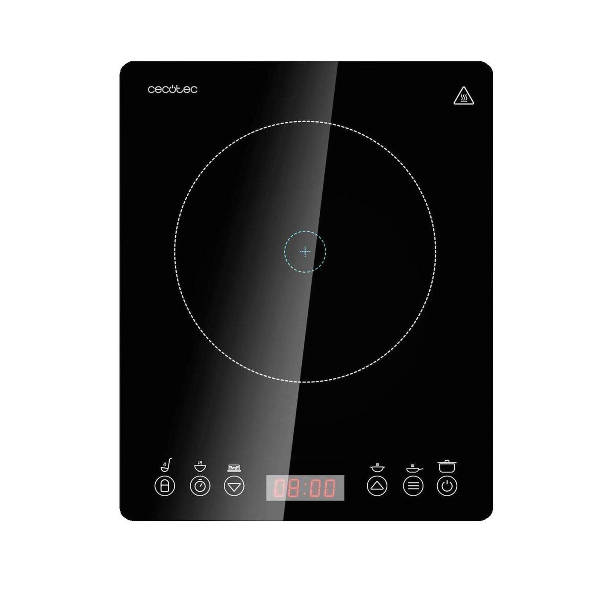 Voir la diapositive 3 : CECOTEC Plaque à induction Cecotec Full Magma Slim Noir