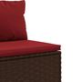 Voir la diapositive 5 : VIDAXL Salon de jardin avec coussins 7 pcs marron resine tressee