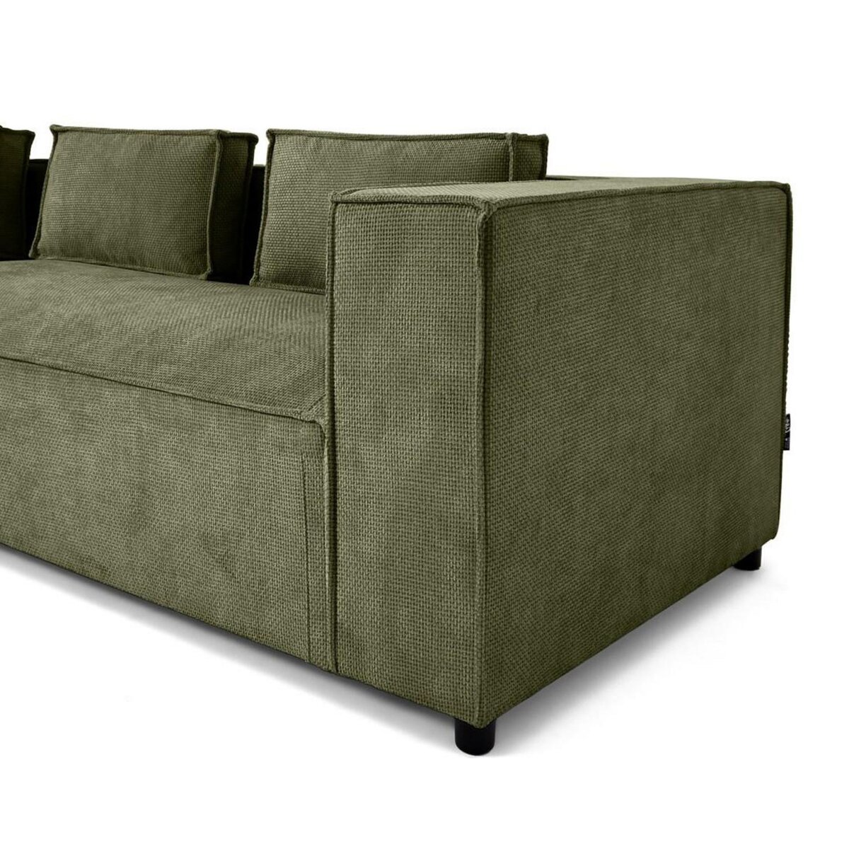 LISA DESIGN Stella - canapé d'angle gauche - 4 places - en tissu texturé