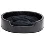 Voir la diapositive 3 : VIDAXL Lit pour chiens Noir 79x70x19 cm Peluche et similicuir