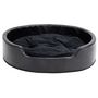 Voir la diapositive 3 : VIDAXL Lit pour chiens Noir 79x70x19 cm Peluche et similicuir