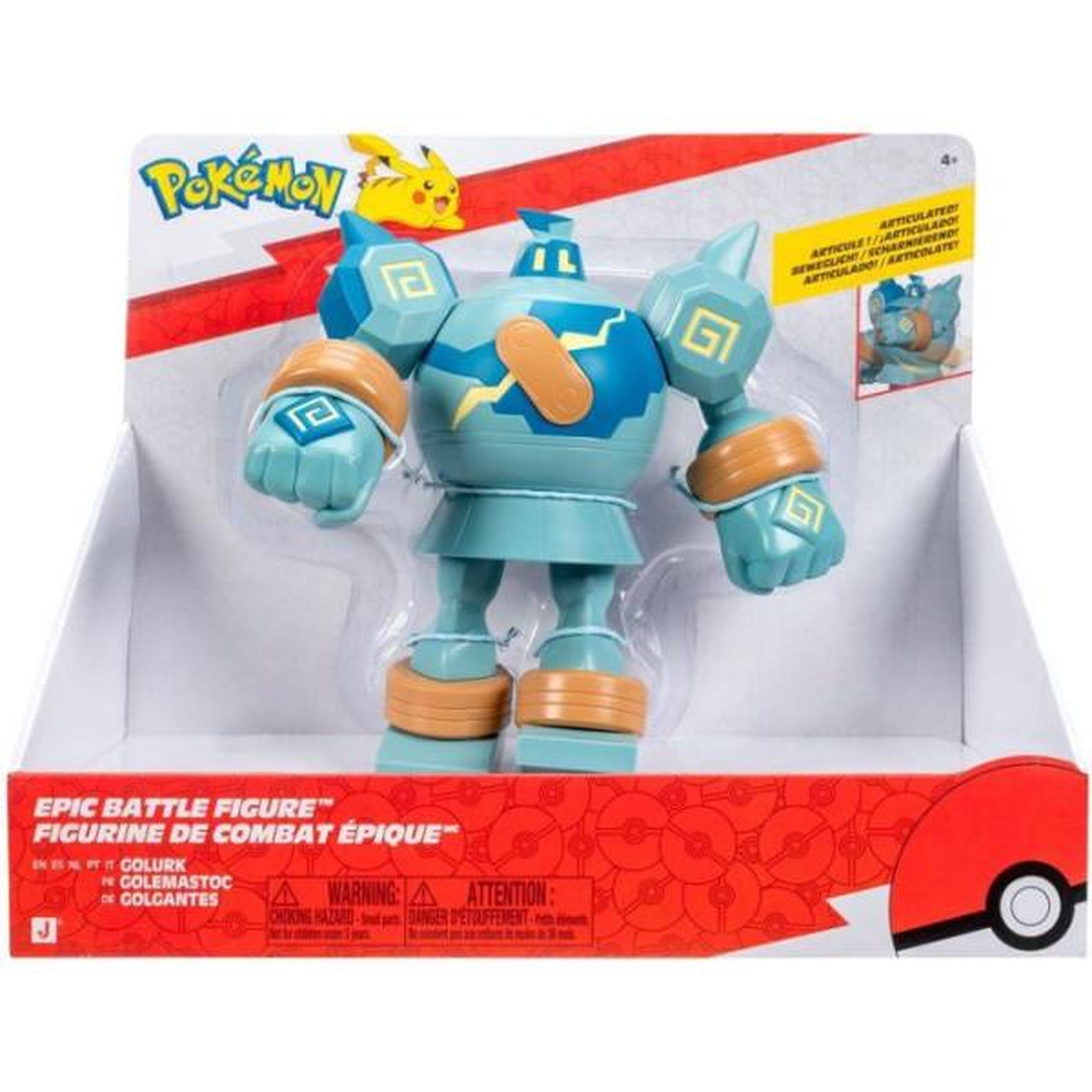 Voir la diapositive 6 : Pokemon Figurine Pokémon Epic Battle Golemastoc - POKEMON - 30 cm - articulée - licence officielle