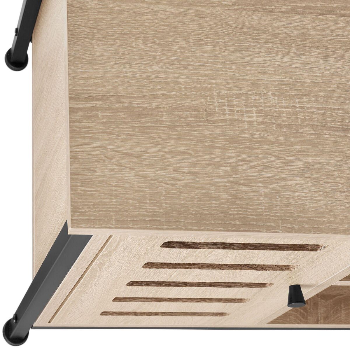 tectake Buffet style industriel Bois clair industriel, Chêne Sonoma