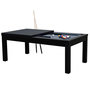 Voir la diapositive 1 : Rendez vous déco Table de billard convertible noire tapis bleu - Eddie