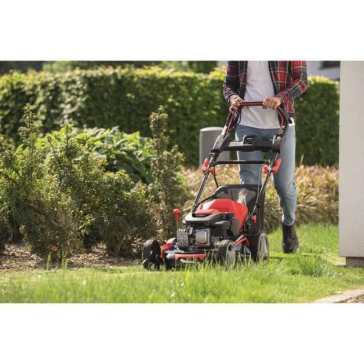 SCHEPPACH Tondeuse a Gazon   thermique autotractée - démarrage électrique - MS173-51 E - 51 cm - 173cc - SCHEPPACH