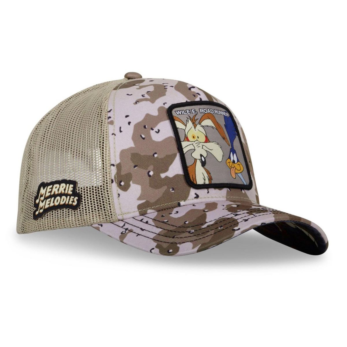 CAPSLAB Casquette homme trucker camouflage Looney Tunes Bip Bip Coyote