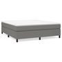 Voir la diapositive 2 : VIDAXL Sommier a lattes de lit avec matelas Gris fonce 180x200cm Tissu