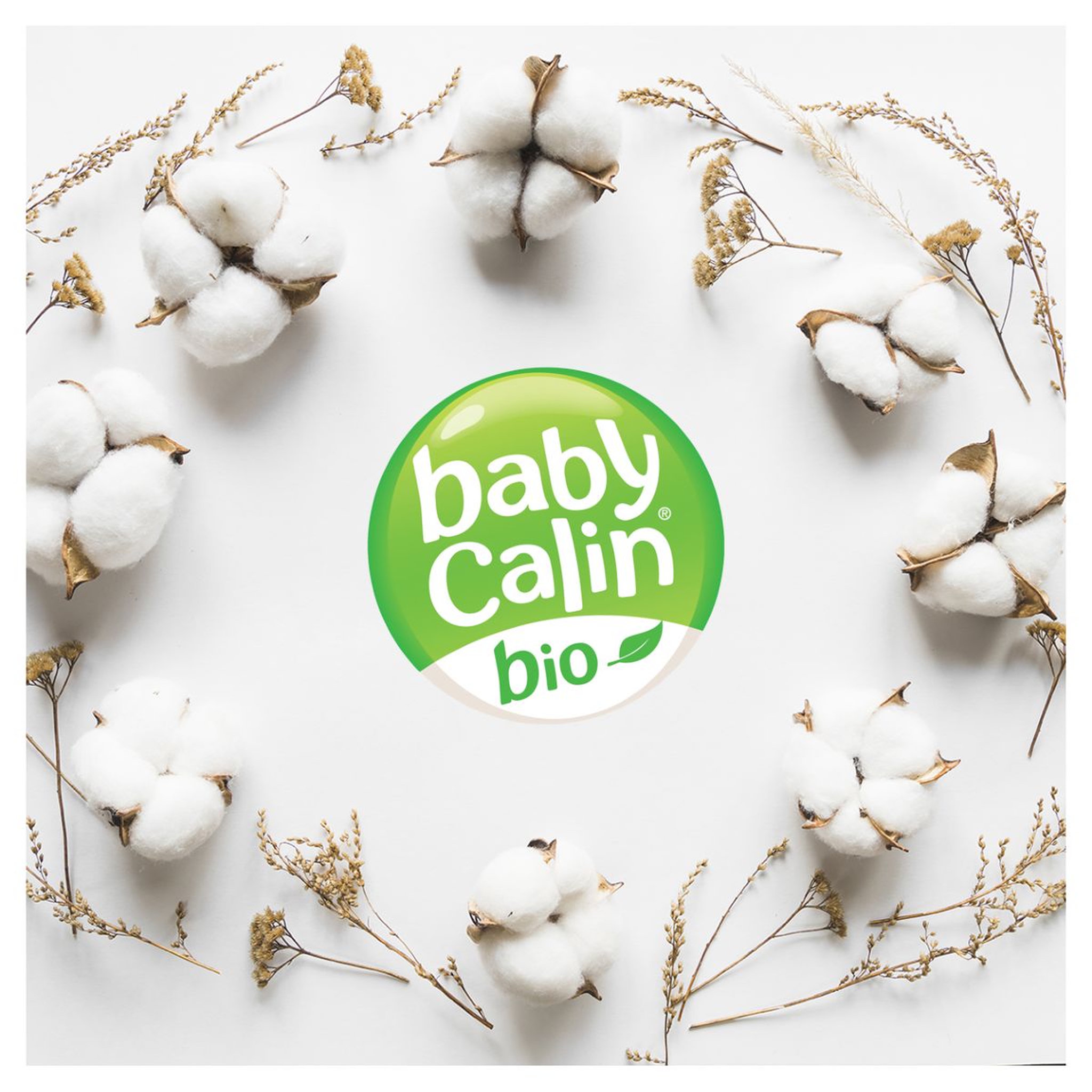 Voir la diapositive 5 : Babycalin Cape de bain 70x70cm jeune pousse 100% coton bio 