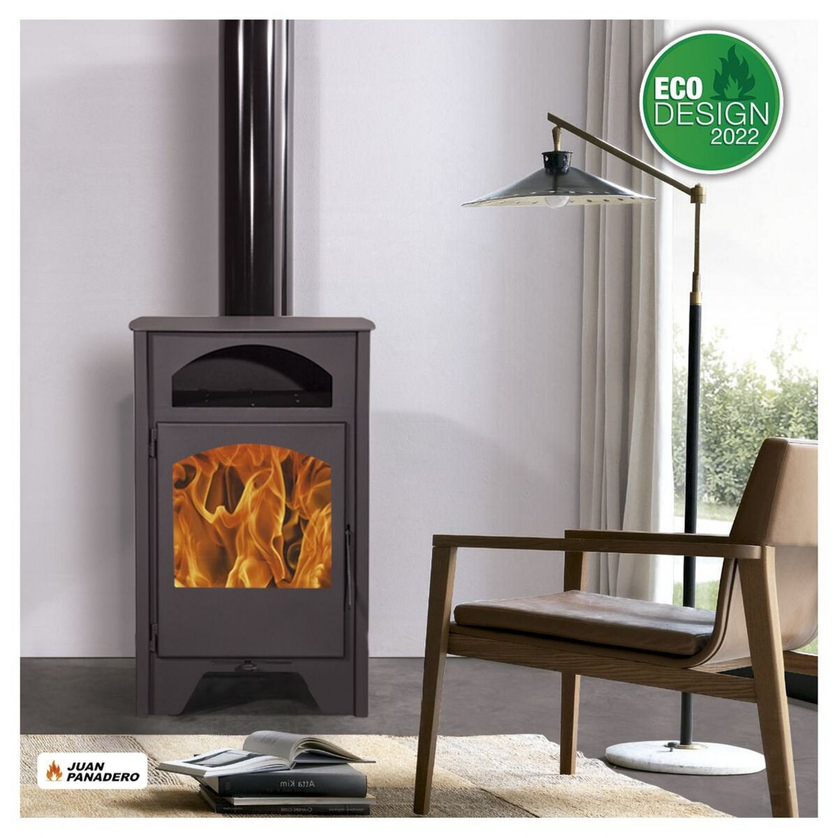 Juan Panadero Poêle à bois TOULOUSE PREMIUM 7,4 Kw